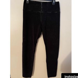 Pink acid wash leggings